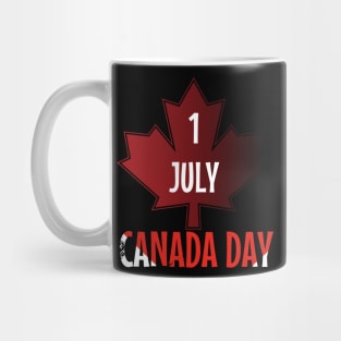 1 July Canada Day T-Shirt Mug
